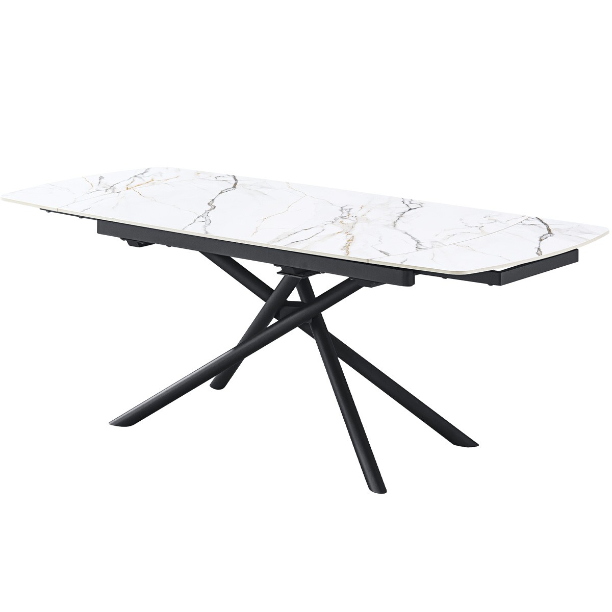 Table à manger extensible 6/8 couverts en céramique effet Marbre - HYDRA, HOMIFAB