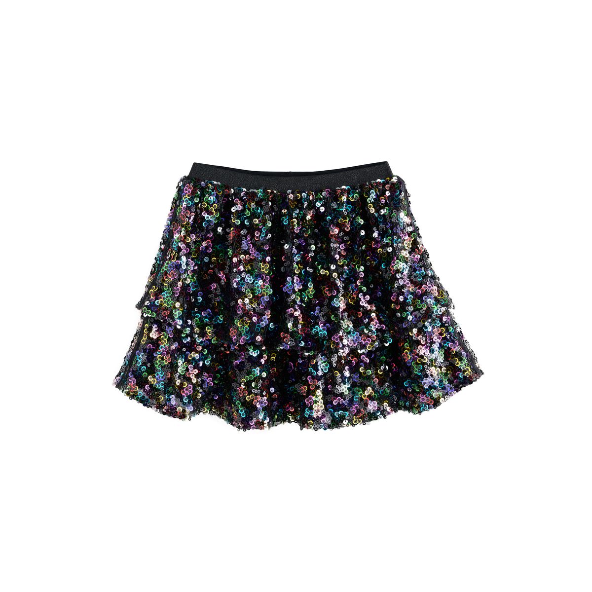 Jupe à sequins et froufrous effet superposé, NEXT