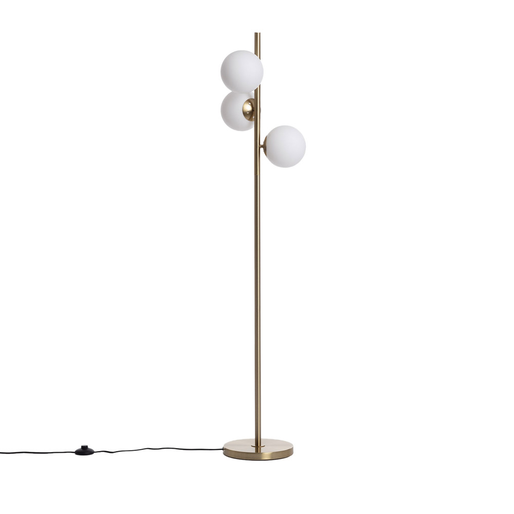 Lampadaire avec 3 points lumineux en verre H148cm- KANO, DRAWER