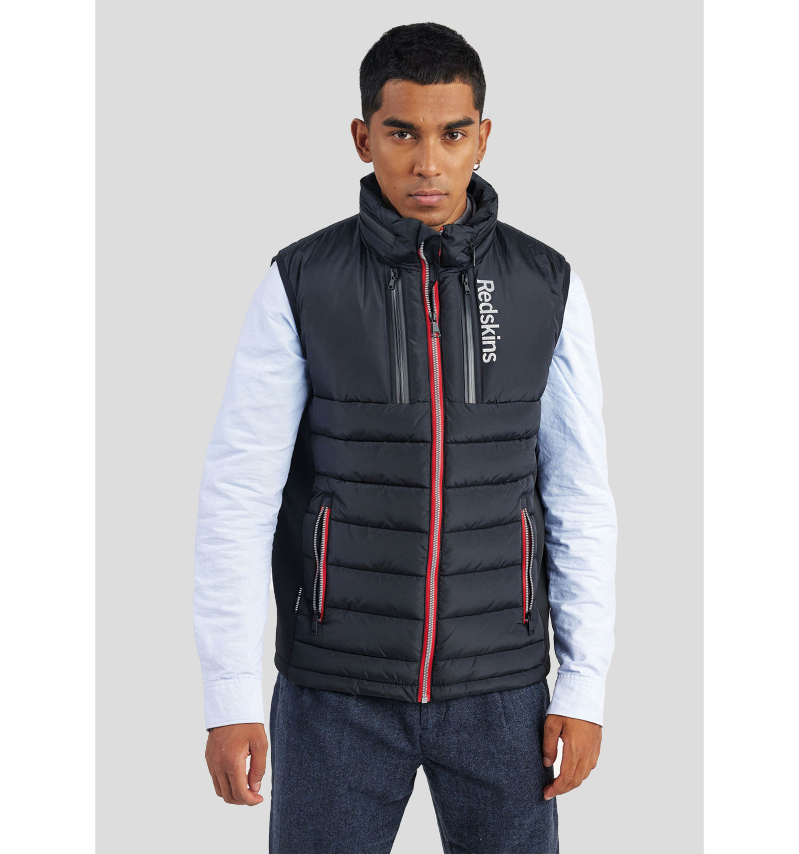 Doudoune col capuche zippé sans manche DEVON SWELL, REDSKINS