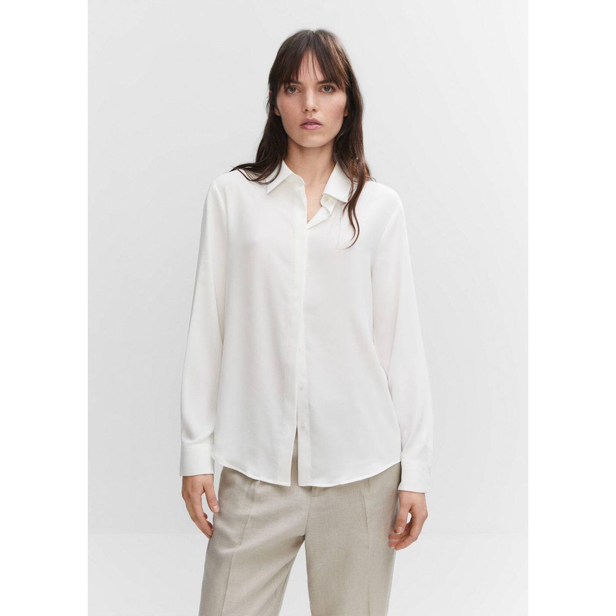 Chemise discount blanche fluide