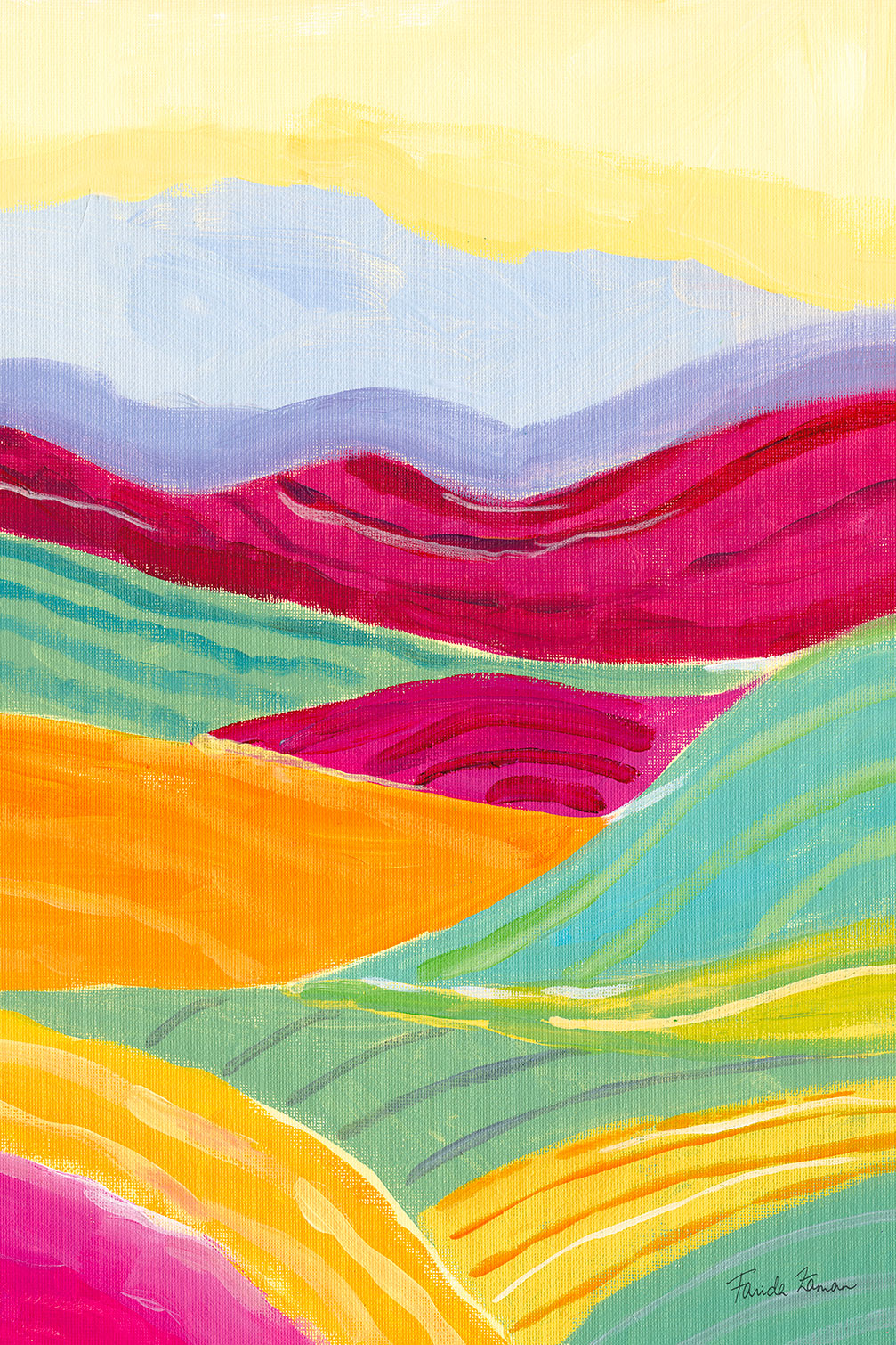 Tableau color colline, HEXOA