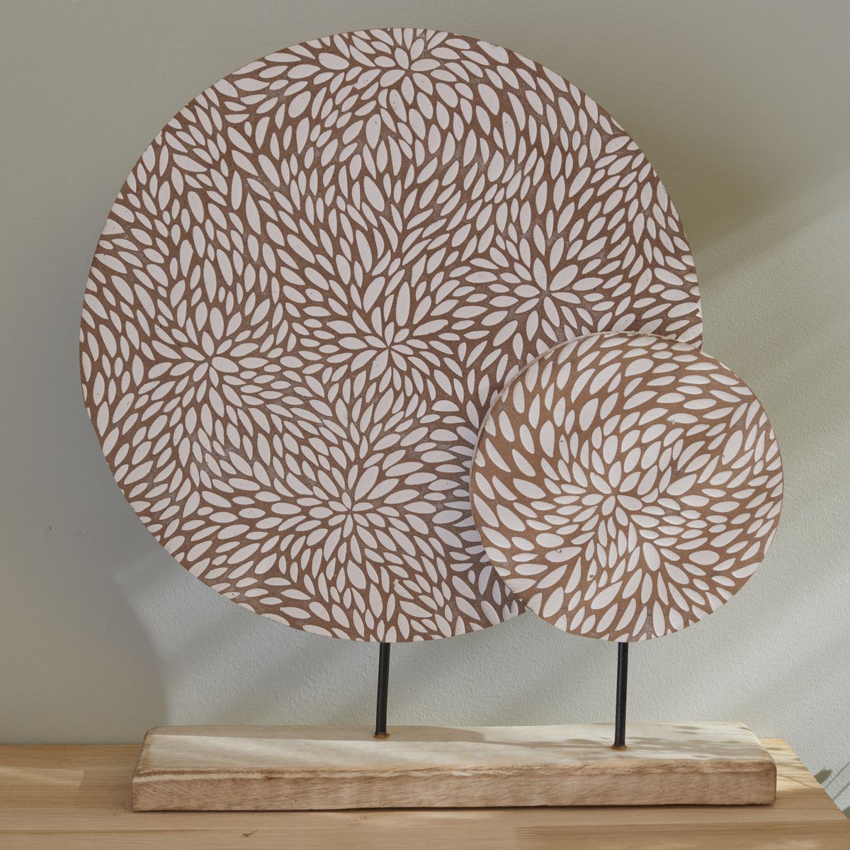 Déco à poser sur pied motif devant bois MANGO WOOD, FACTORY