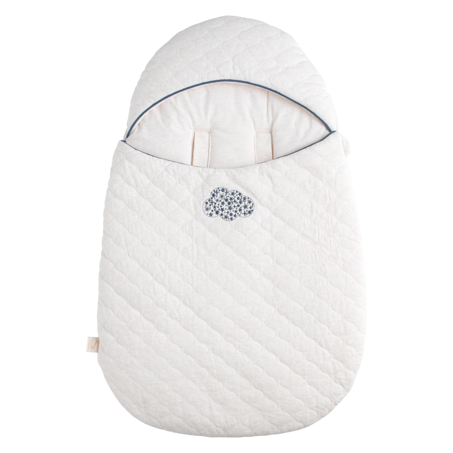 Nid d'ange bébé 5 attaches en coton matelassé, SAUTHON