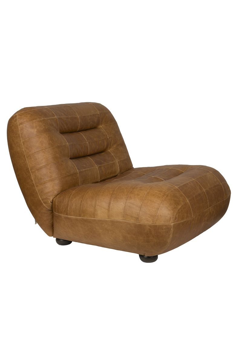 Fauteuil design en cuir, classique, WYATT, DUTCHBONE