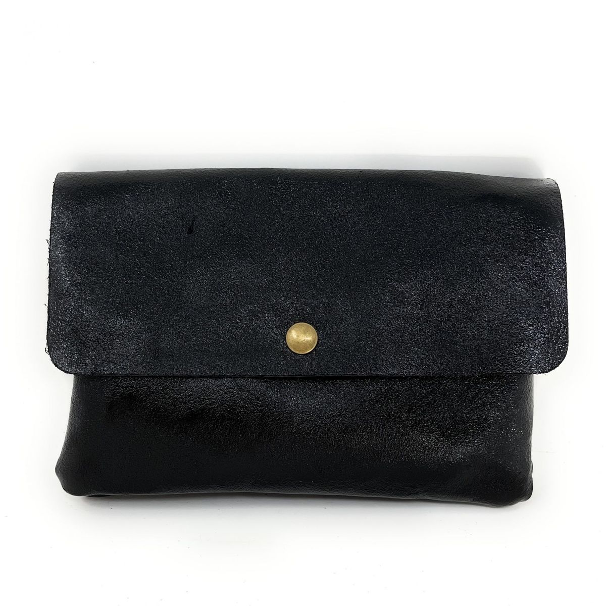 Sac pochette cuir noir femme La Redoute