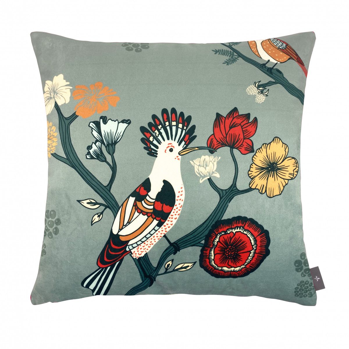 coussin imprime les oiseaux made in france, france