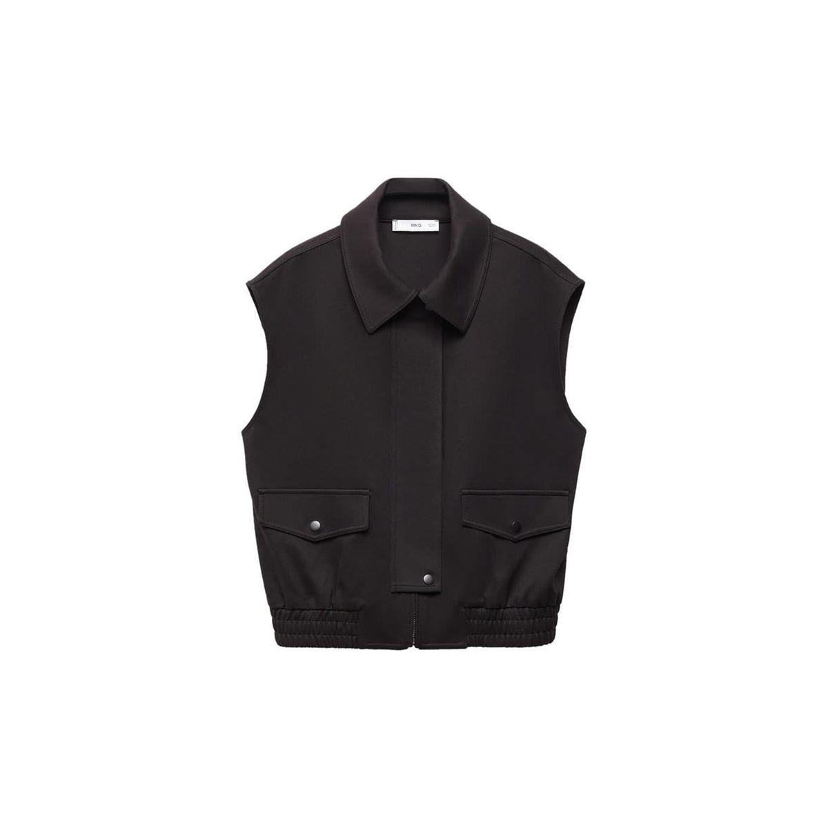 Gilet zip noir Mango La Redoute