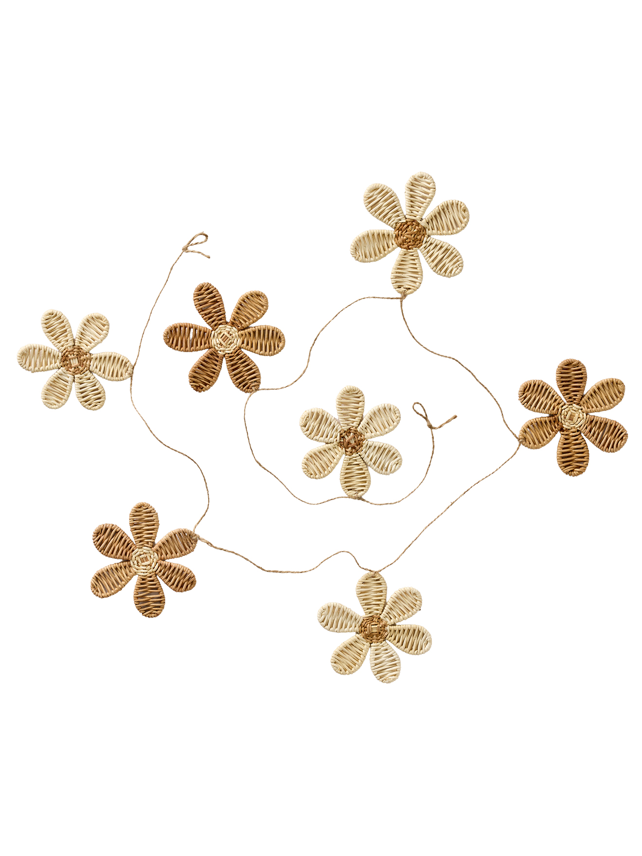 Guirlande fleurs rotin, VERTBAUDET