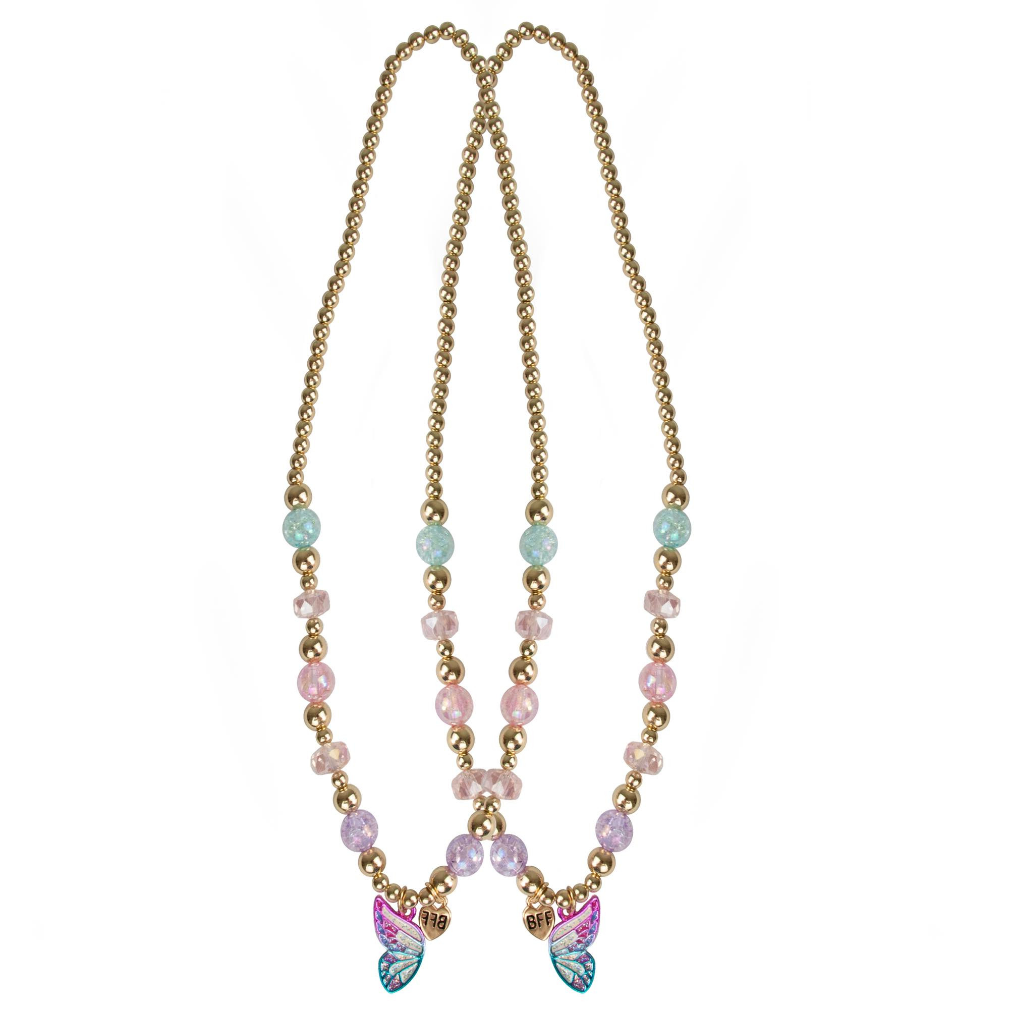 Collier d'amitié BFF duo papillon & arc-en-ciel, GREAT PRETENDERS