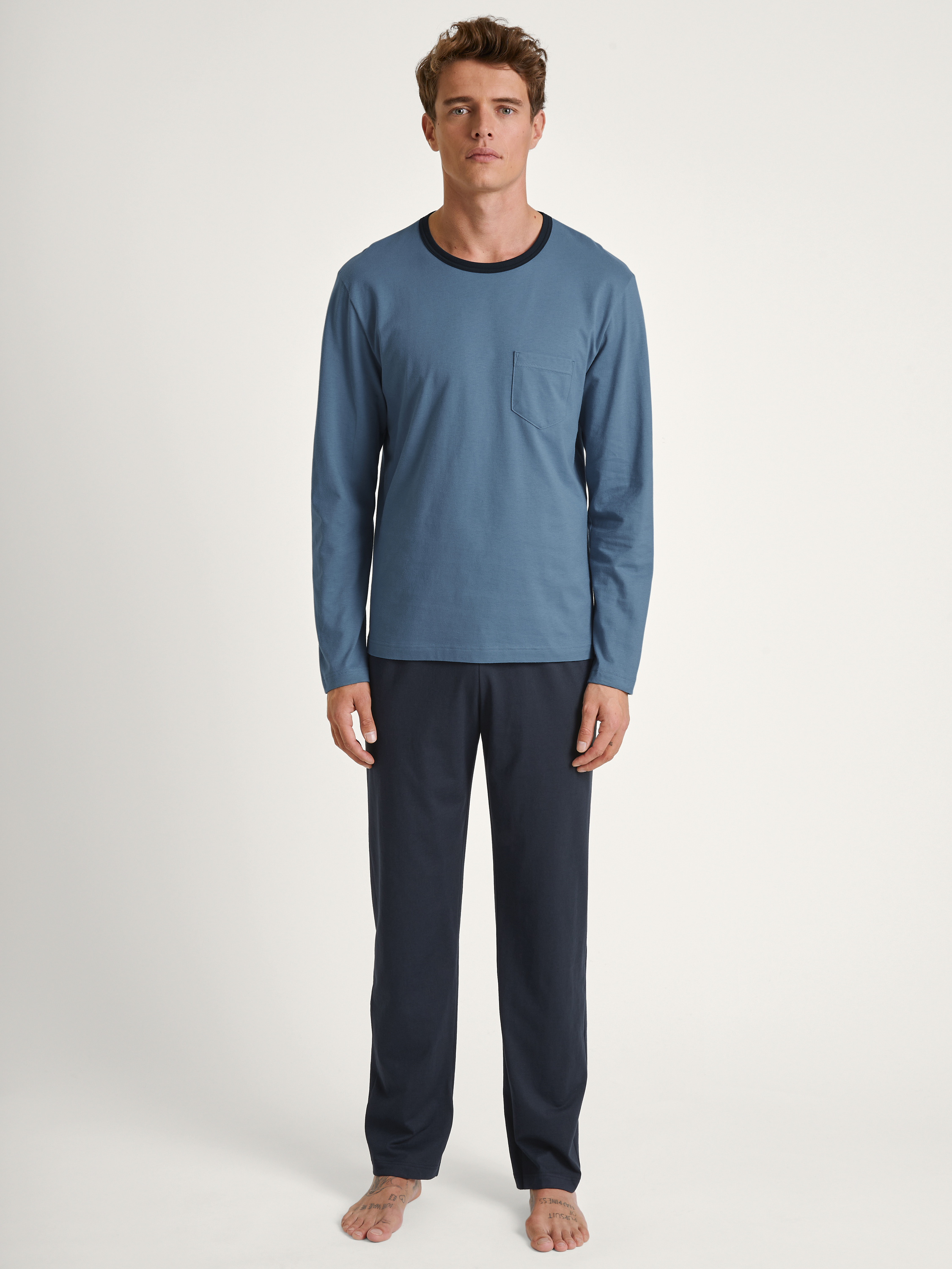 Pyjama manches longues Coton RELAX ESSENTIALS, CALIDA