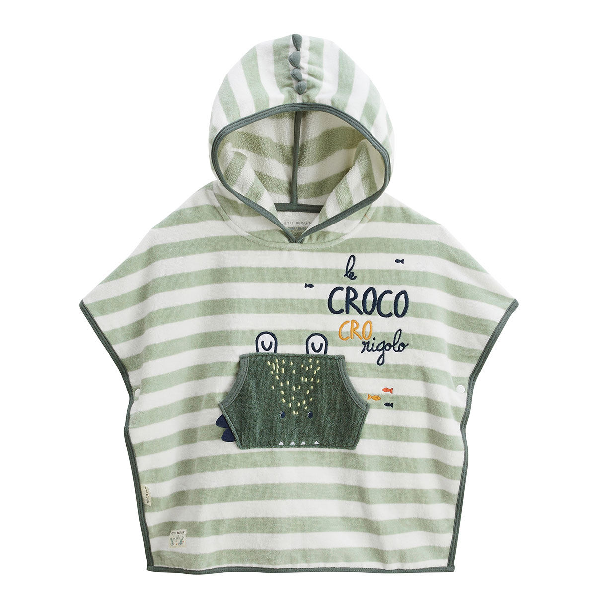 Poncho de bain bébé Crocro rigolo, PETIT BEGUIN