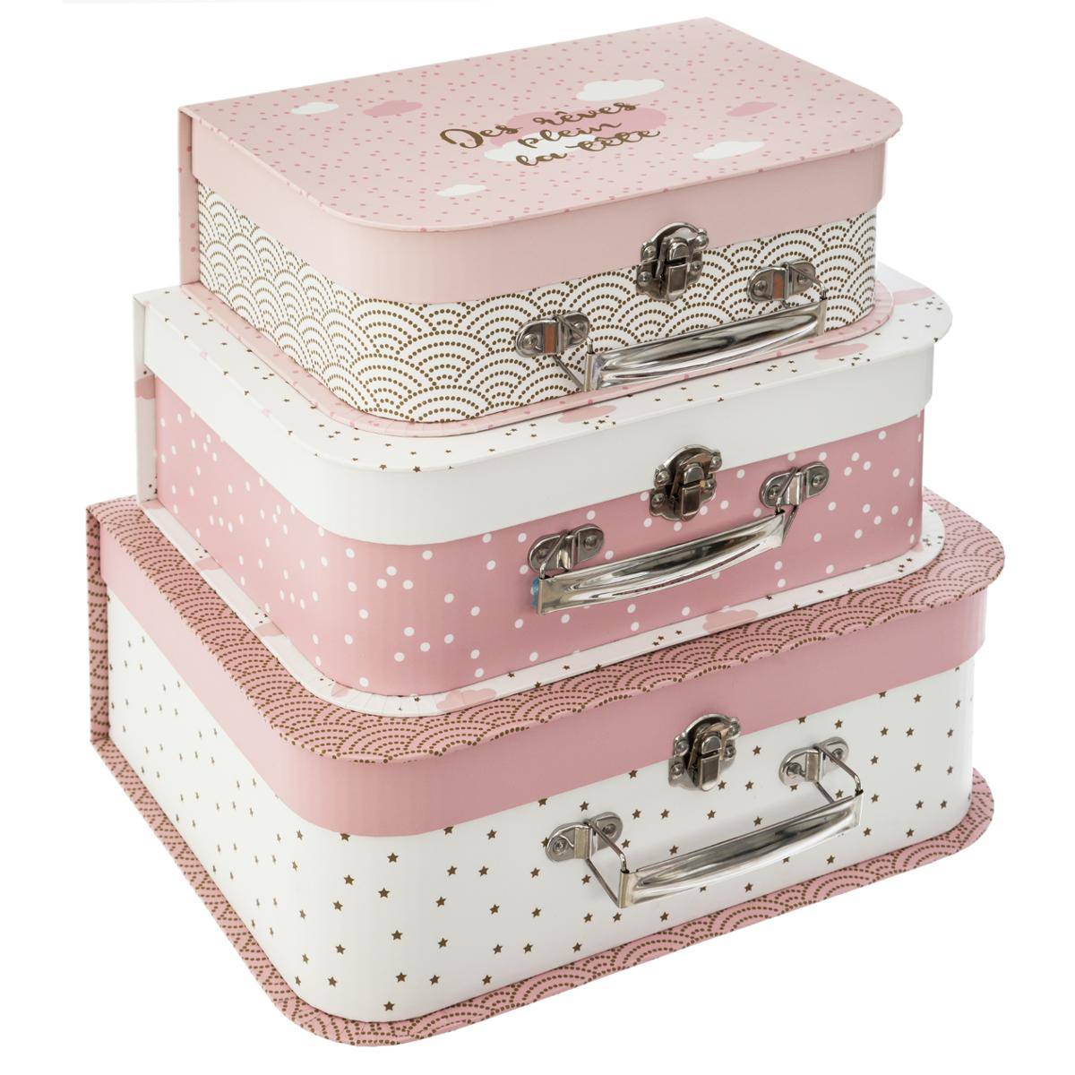 Set de 3 valisettes enfant imprimées VALIA, ATMOSPHERA FOR KIDS