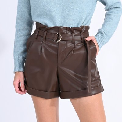 Faux Leather Shorts MOLLY BRACKEN