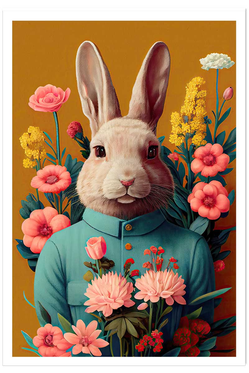Affiche enfant m. lapin de pâques, HEXOA