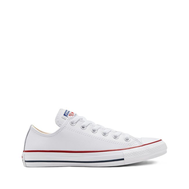 Chuck Taylor All Star Ox Leather Trainers, white, CONVERSE