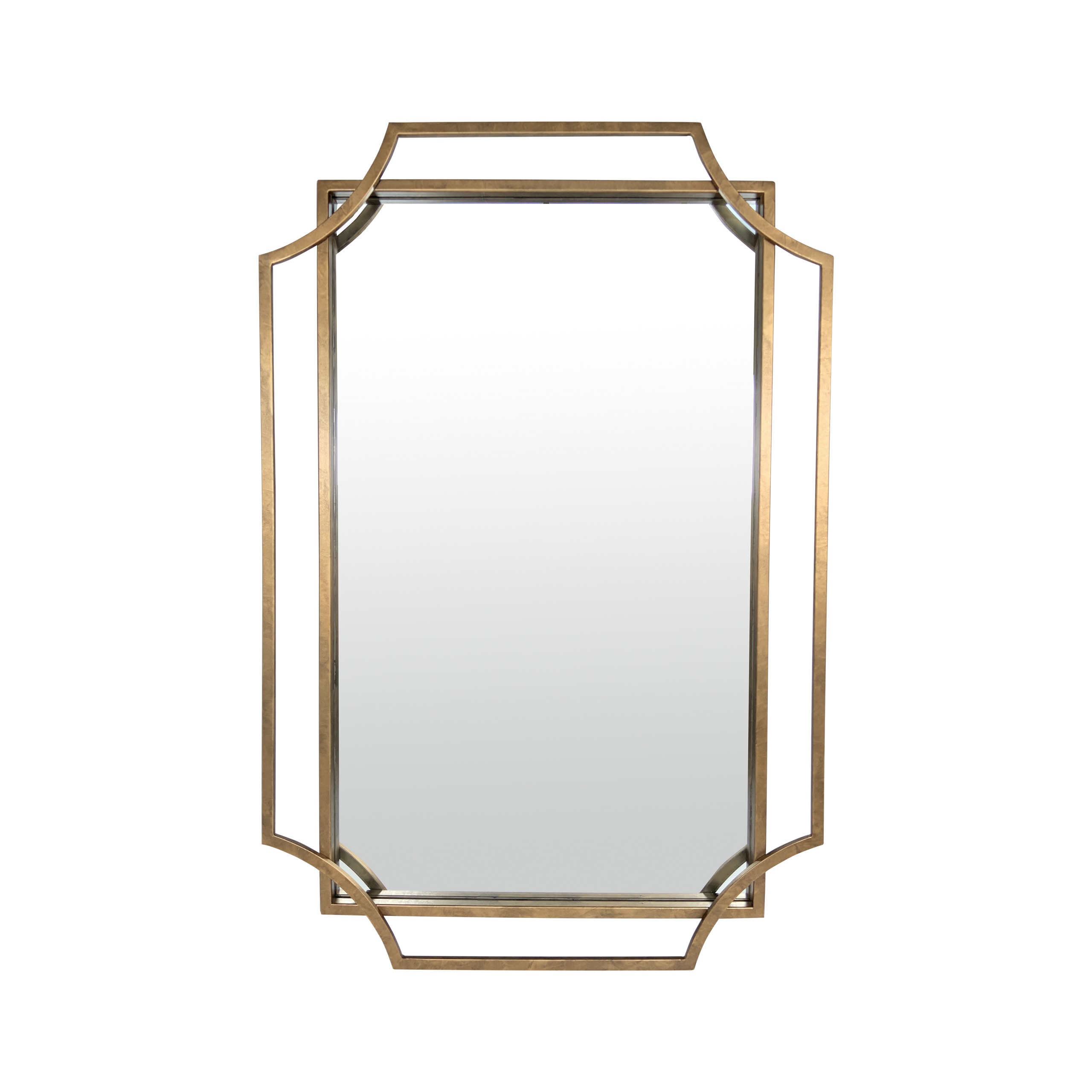 Miroir art déco en métal 60x90cm, EMDE