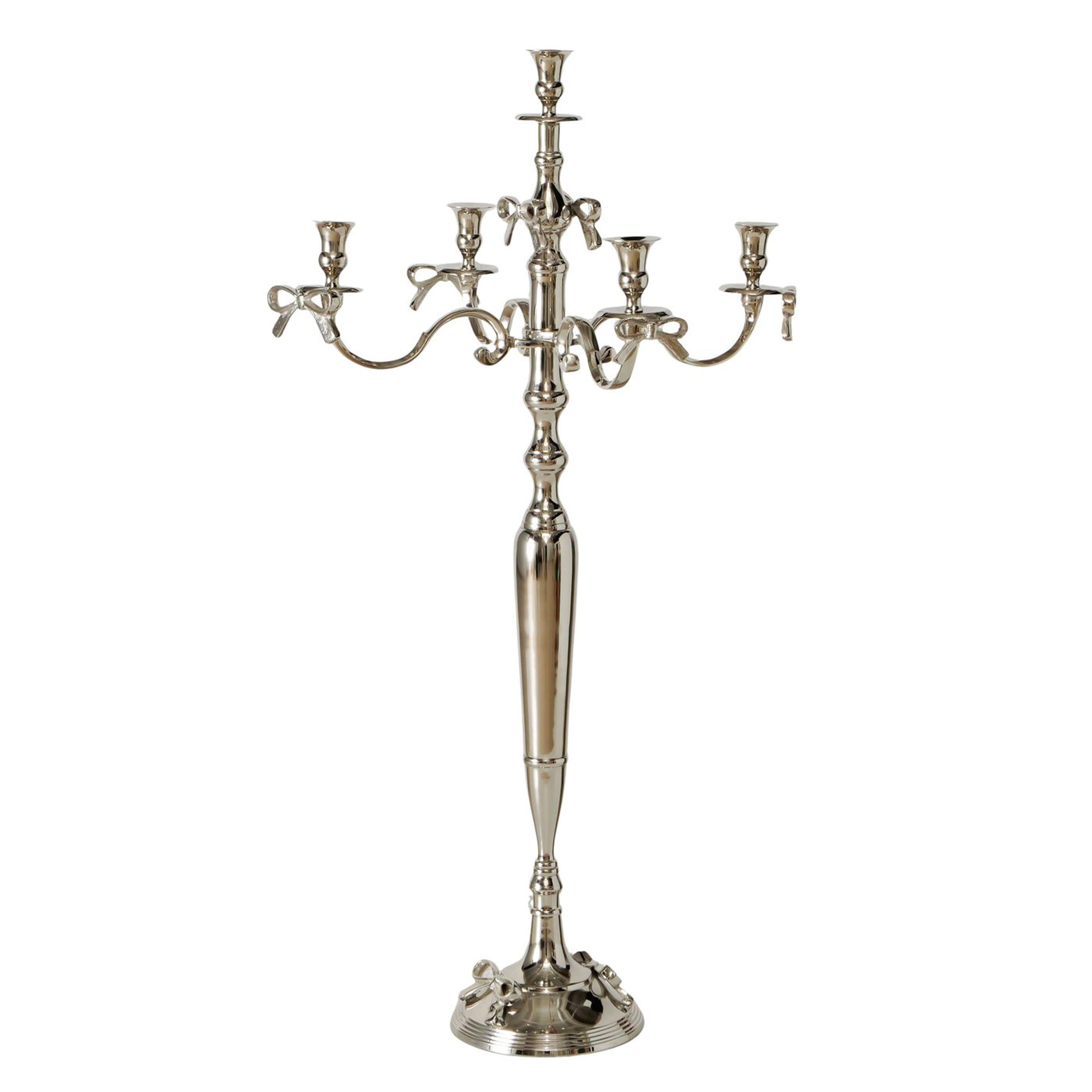 Grand chandelier argenté 57x57x105cm, WADIGA