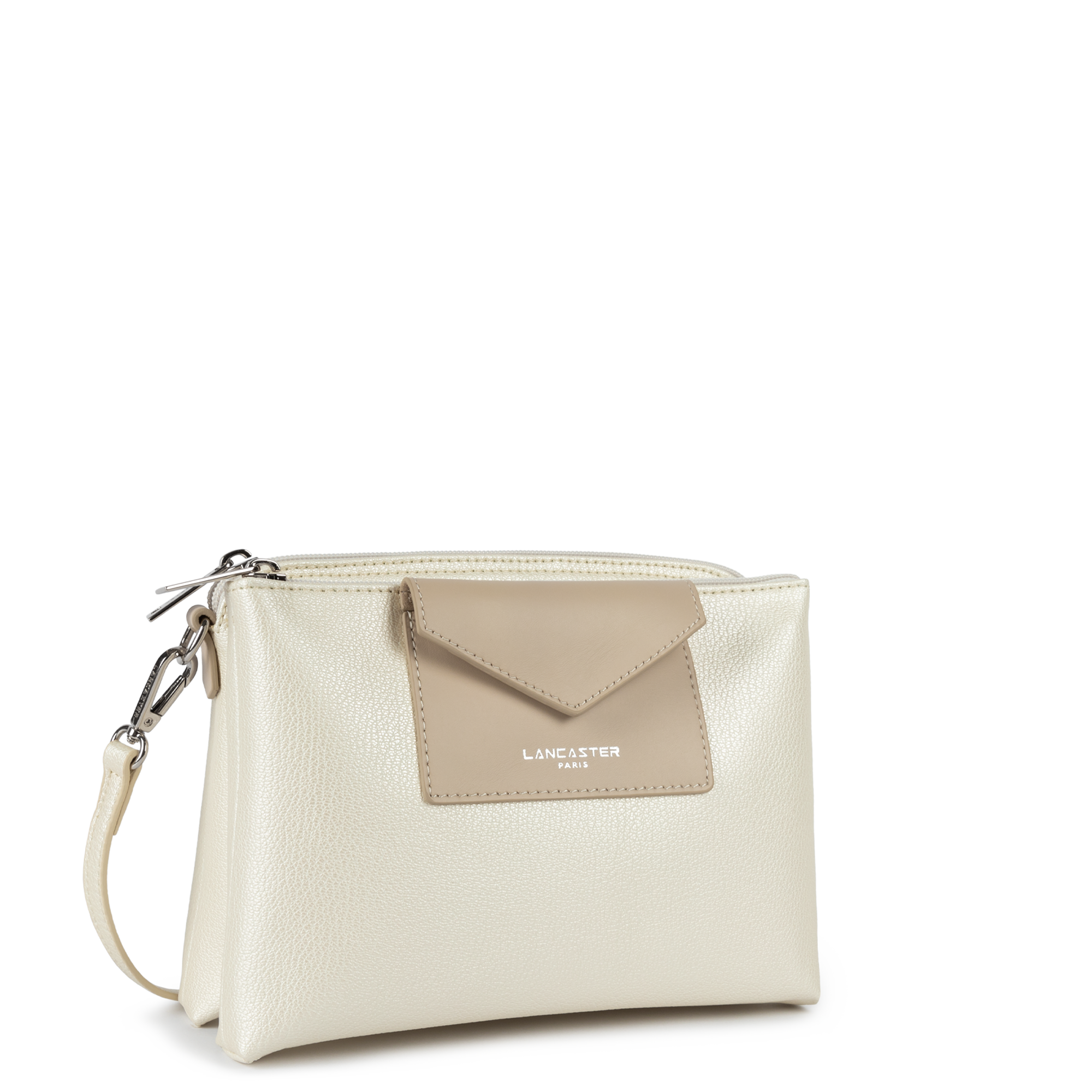LANCASTER Pochette Smartphone Maya KBA – Or Antique – Bandoulière Croisée Ou Épaule