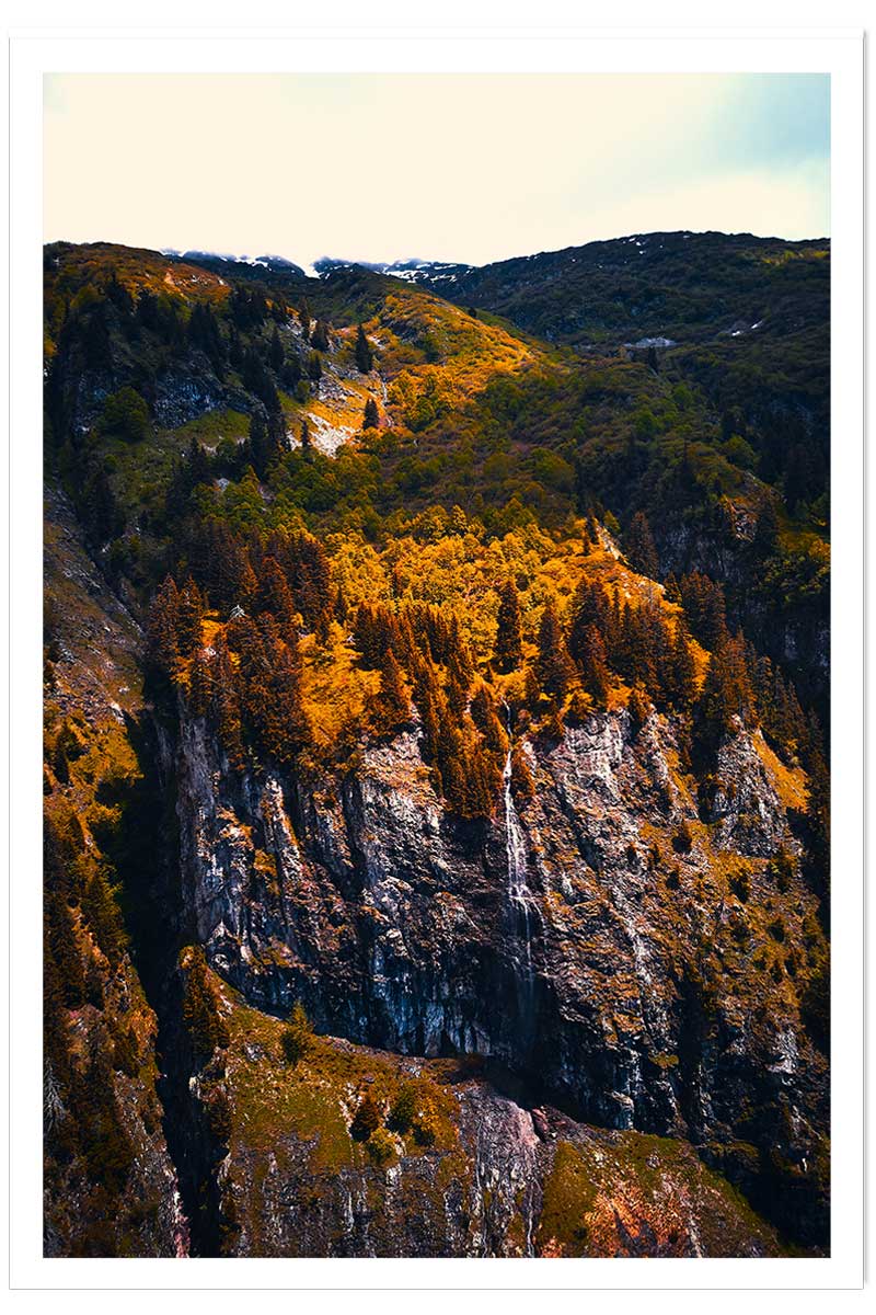 Affiche nature failles et ravins sauvages, HEXOA