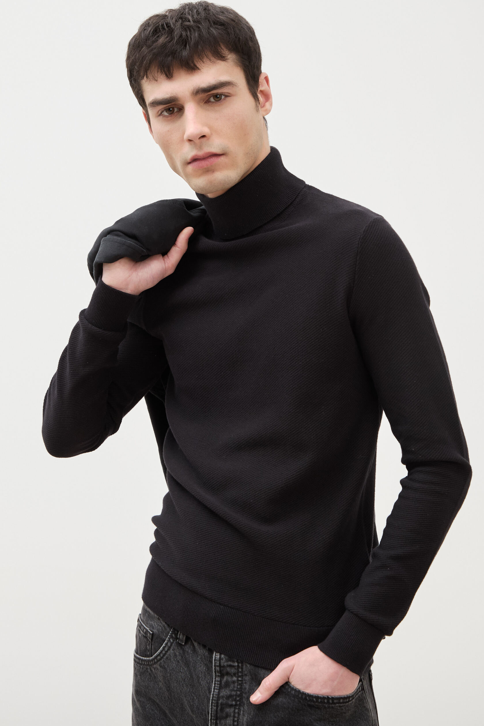 Pull fin col montant manches longues, BONOBO