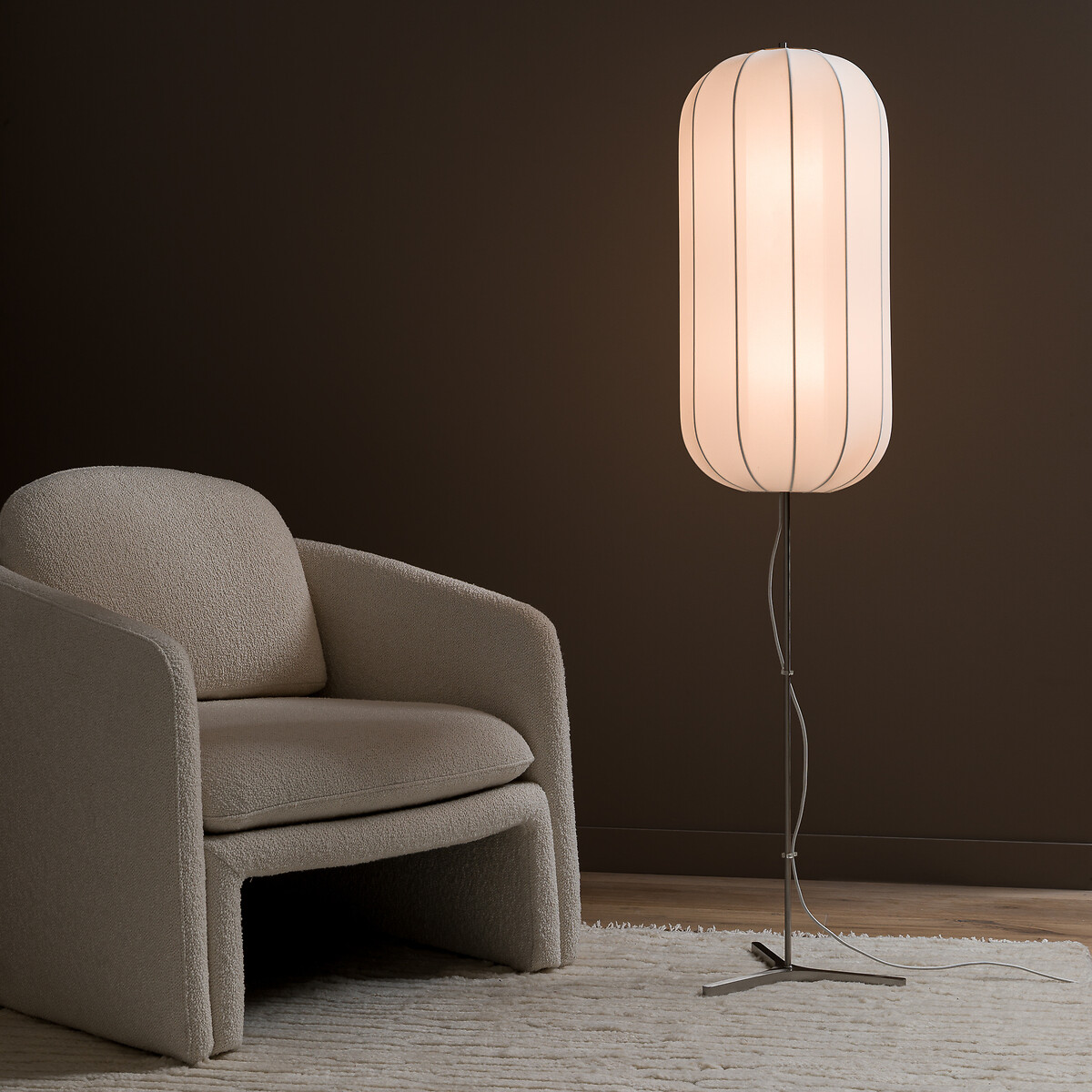 Lampadaire, lampion en maille, Satchi, AM.PM