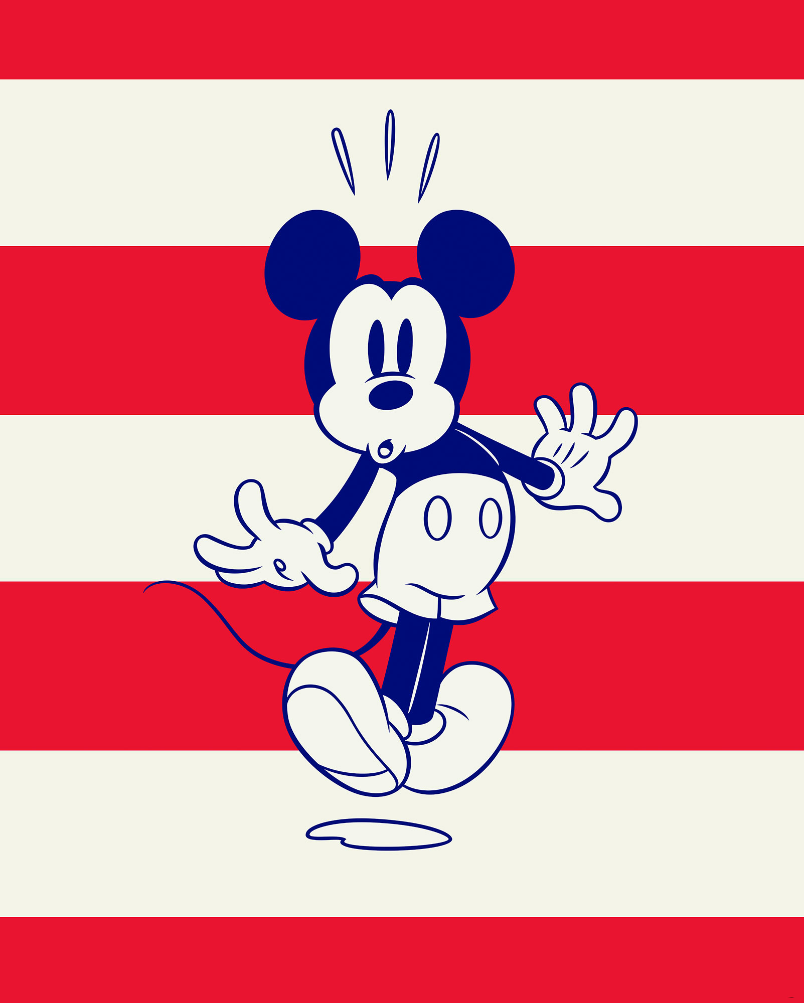 Papier peint Komar - Mickey Vibrant - 200 x 250 cm, HEXOA