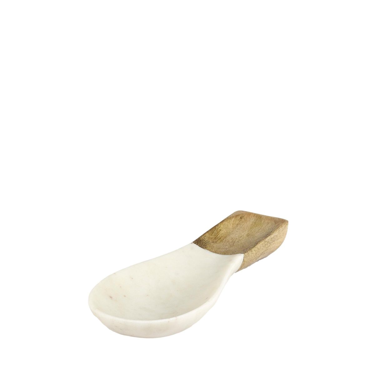 Cuillère en marbre et bois avec support, NEXT