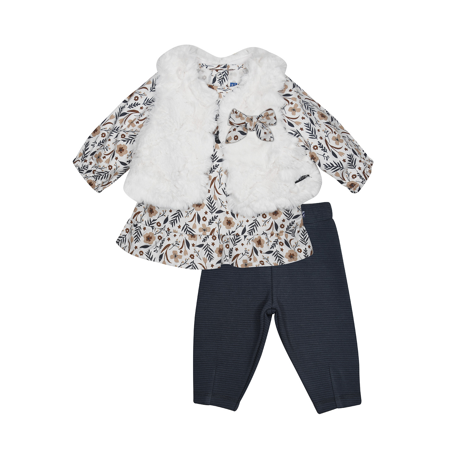 Ensemble tunique legging gilet sans manches perle, SUCRE D'ORGE