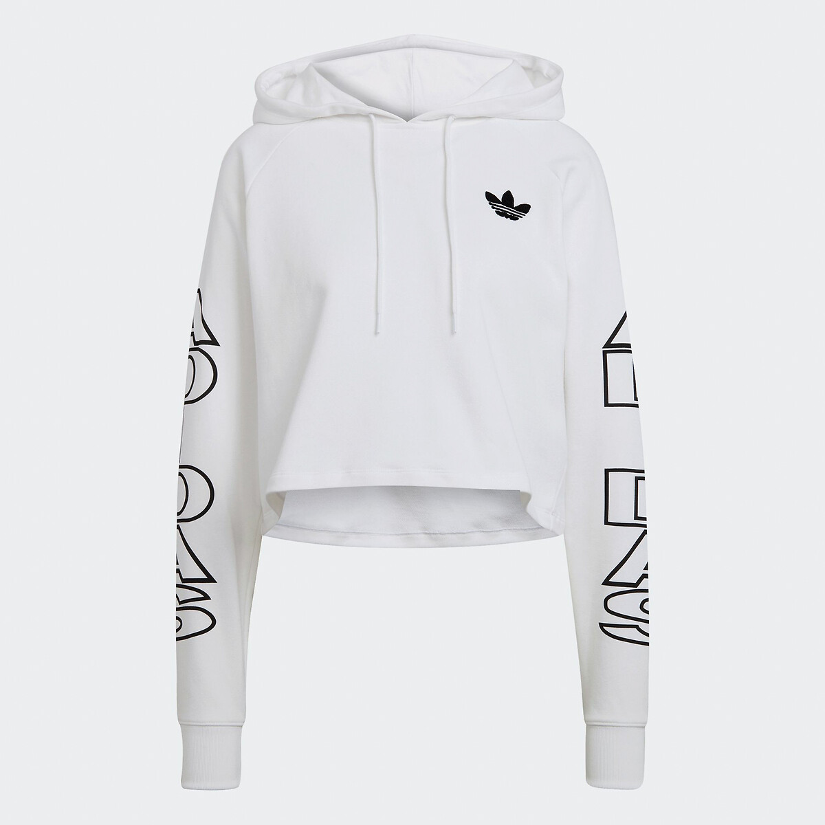 adidas crop hoodie white