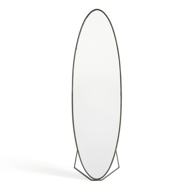 Espelho oval com pé, em metal, alt. 169.5 cm, Koban AM.PM
