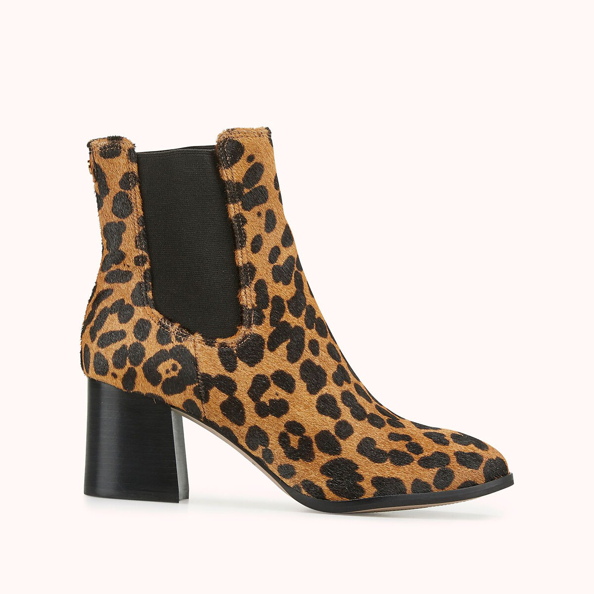 Lanae Suede Ankle Boots in Leopard Print