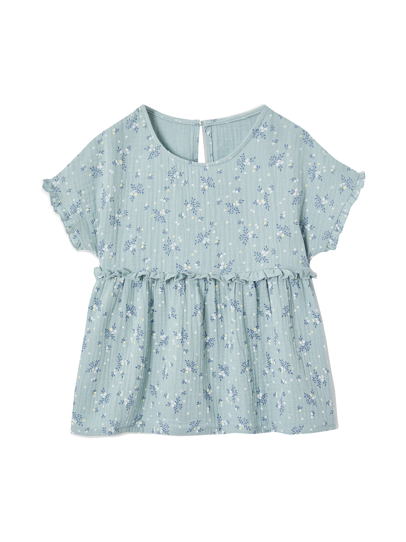 Blouse imprimée en gaze de coton, VERTBAUDET
