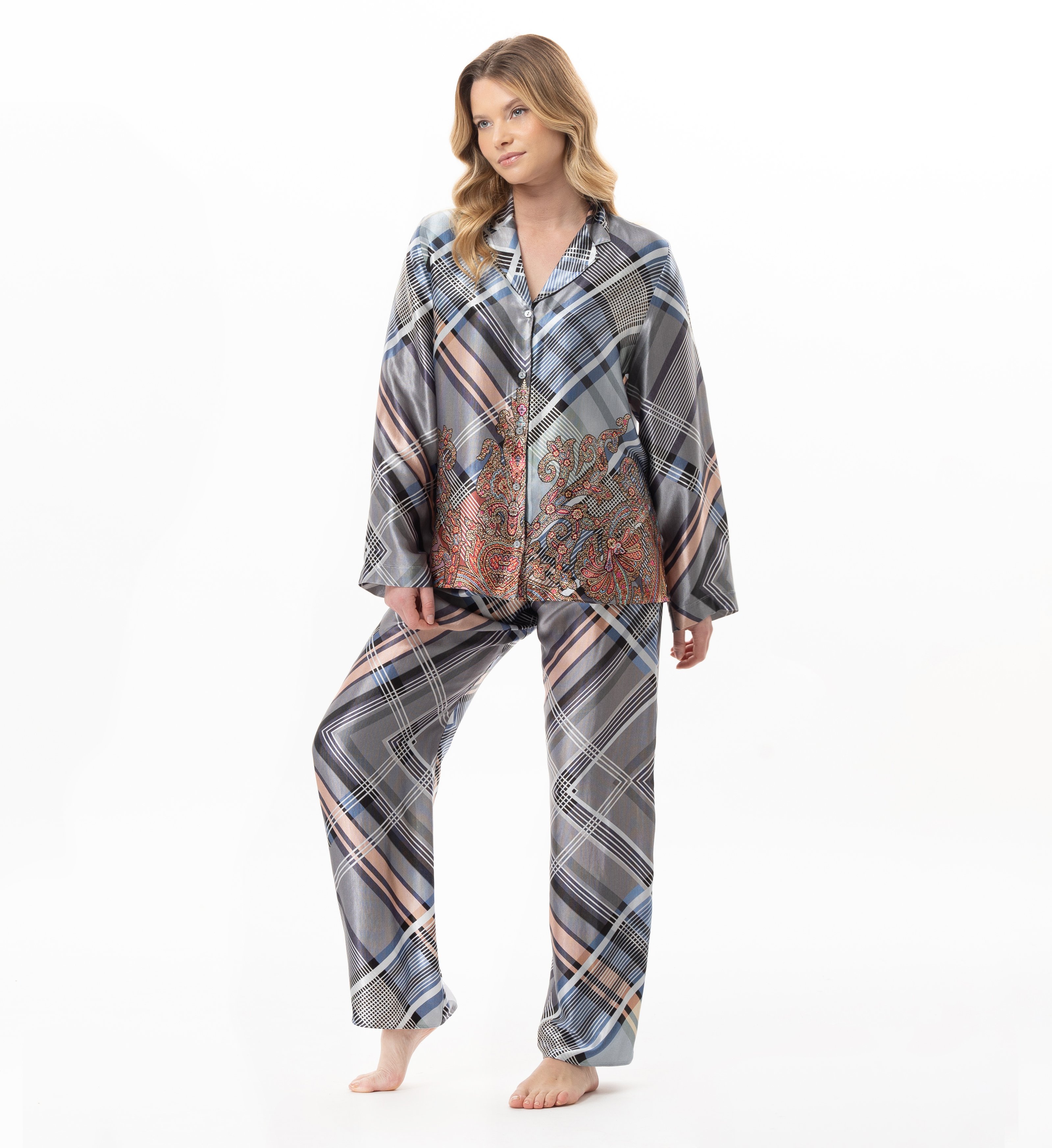 Pyjama boutonné en viscose BRADLEY 106, LE CHAT