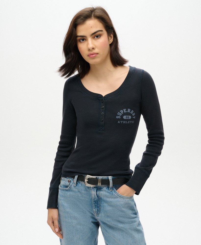Chemise Athletic à Manches Longues, SUPERDRY
