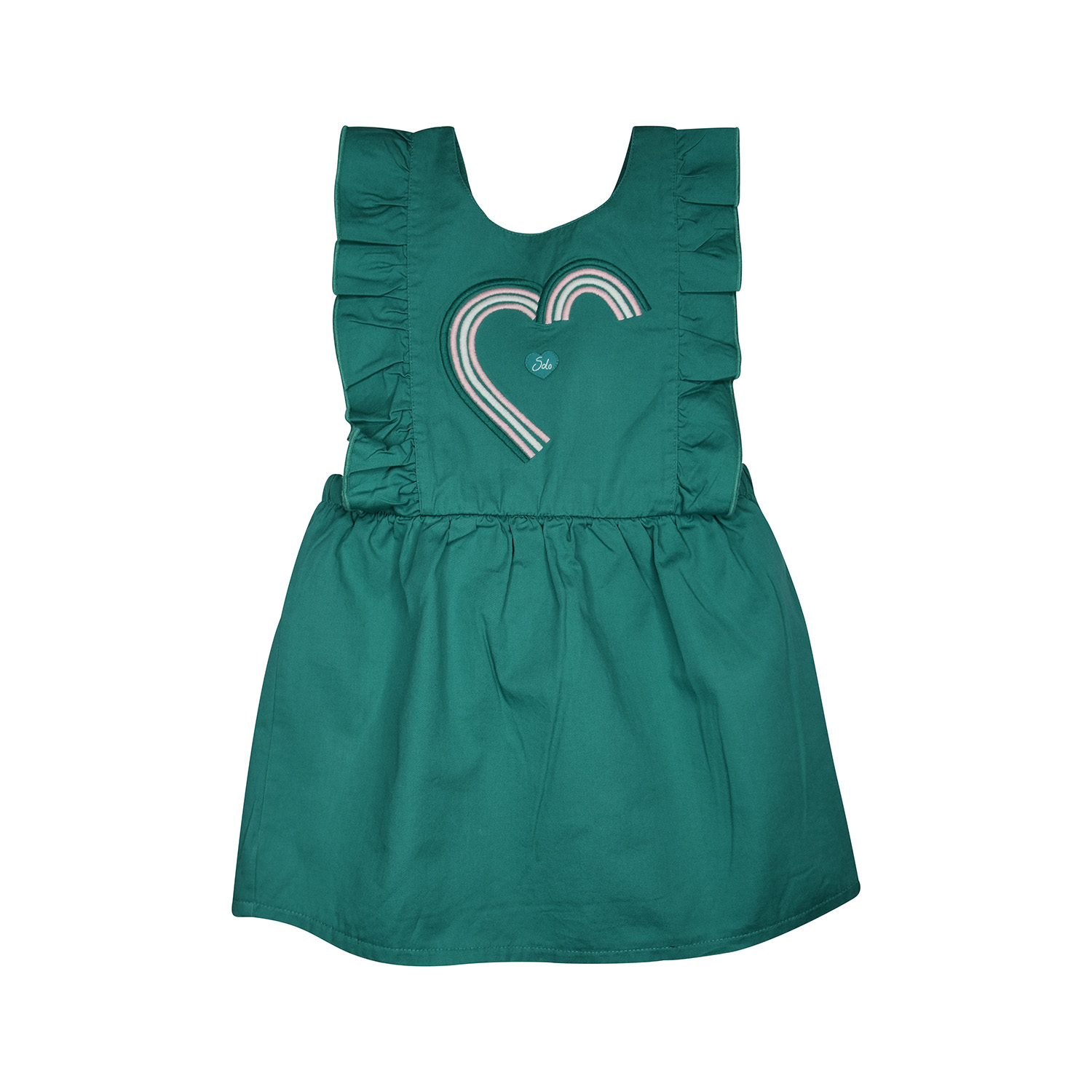 Robe lauraleen twill sans manches enfant, SUCRE D'ORGE