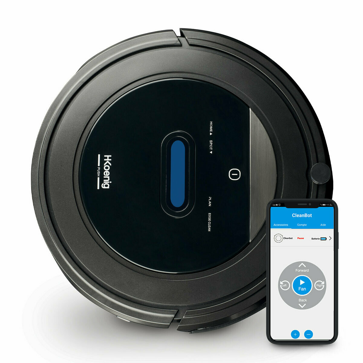robot aspirateur watermop wifi+ - swrc110, H.KOENIG