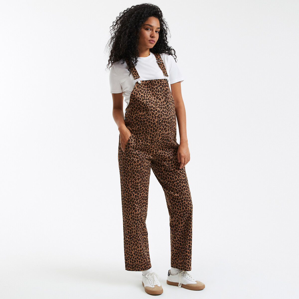 Youlee Salopette Femme Fleur Imprimé Coton - Confort Automne Hiver, Taille Unique