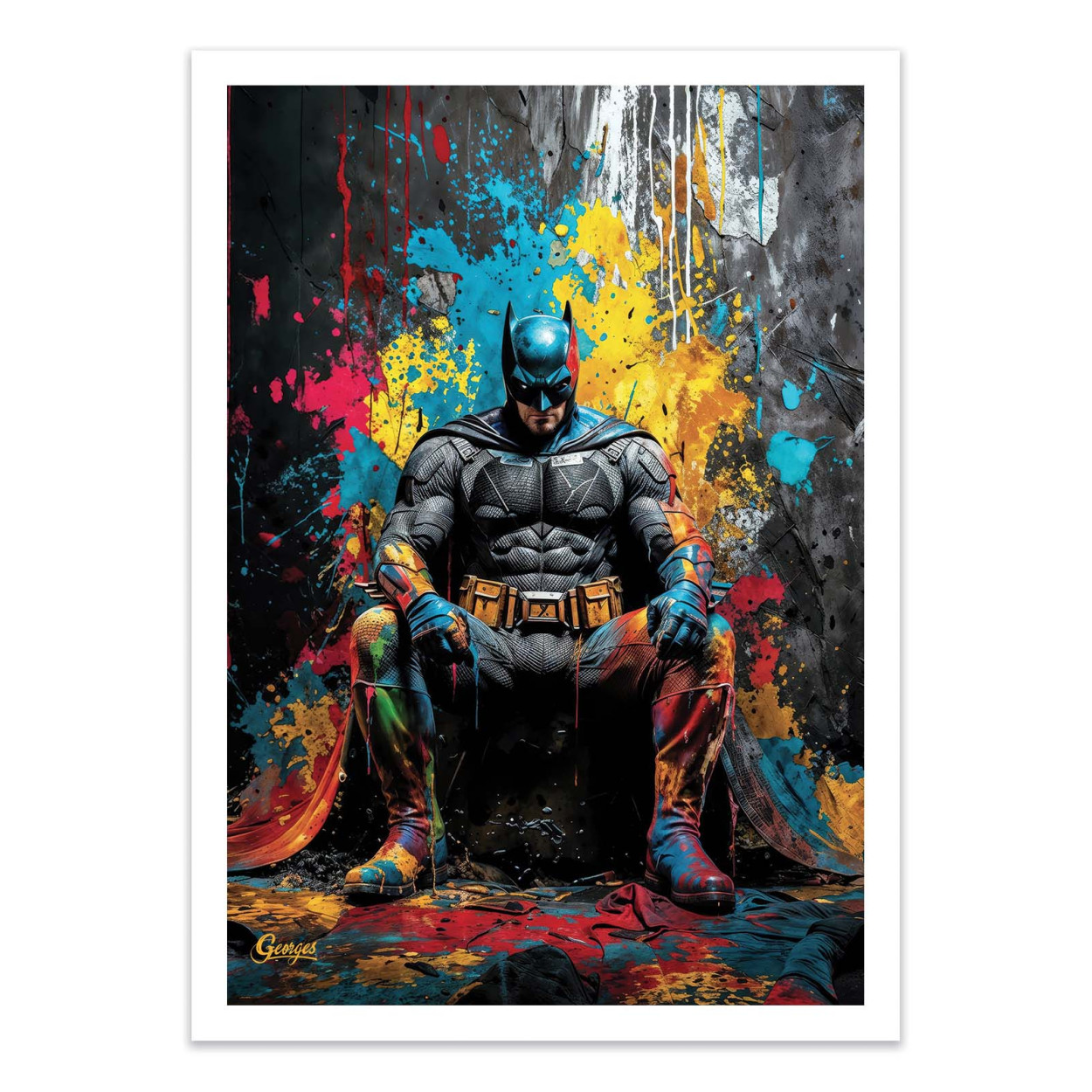 Affiche d'art - Batman Version 2 - Georges, WALL EDITIONS