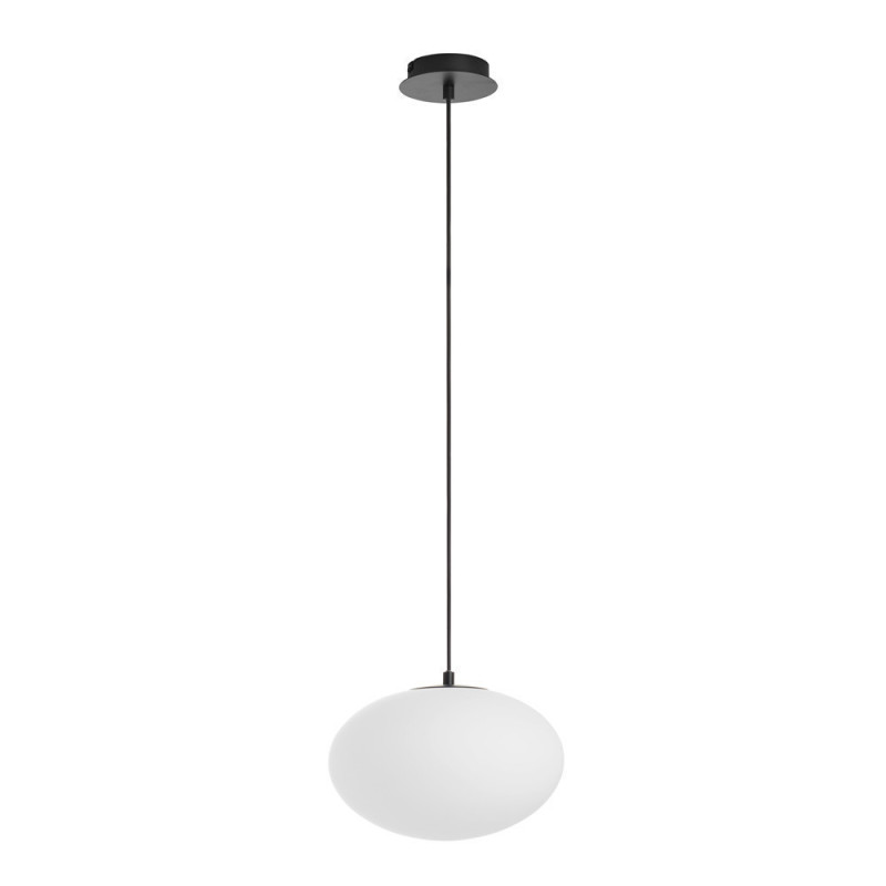 Suspension globe Press noir mat Diam.28, MILLUMINE