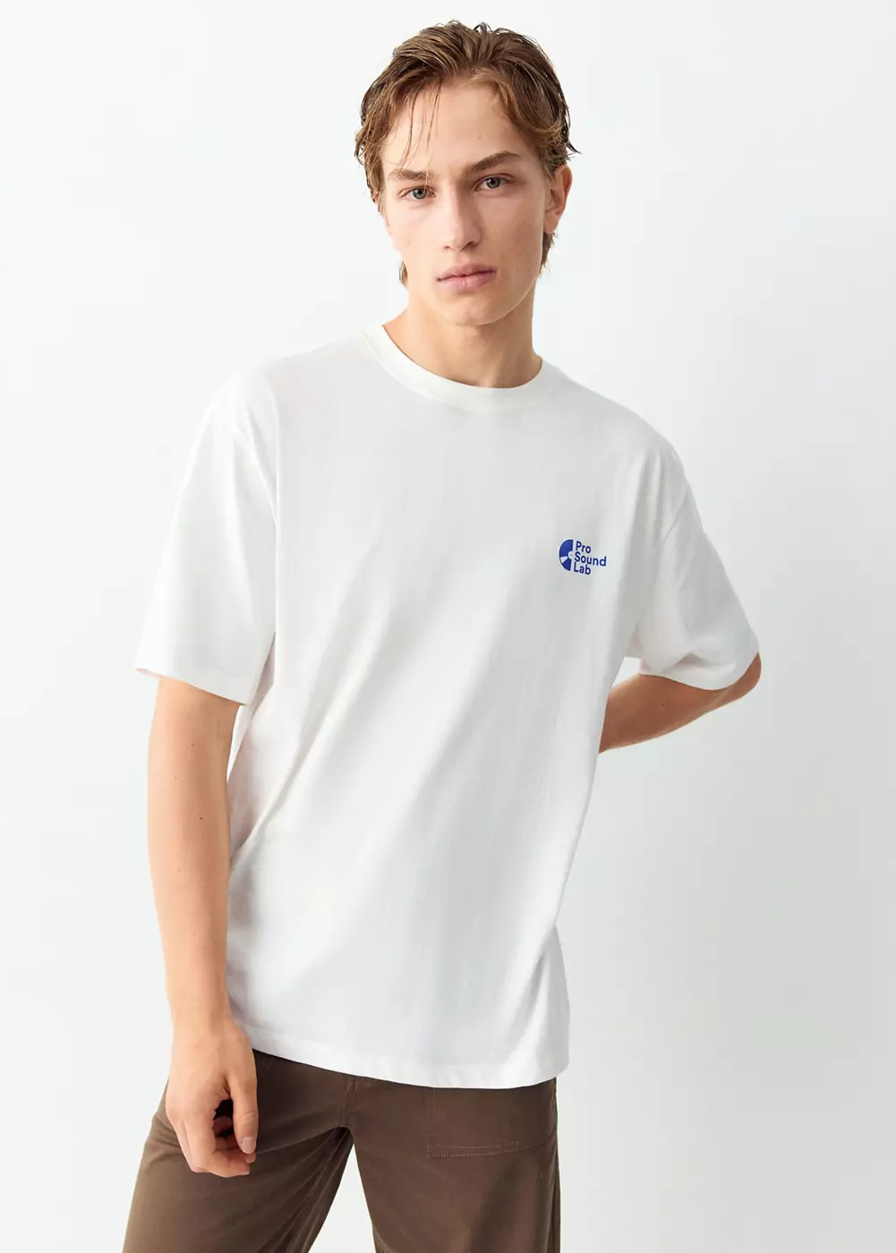 T-shirt en coton imprimé, MANGO TEEN