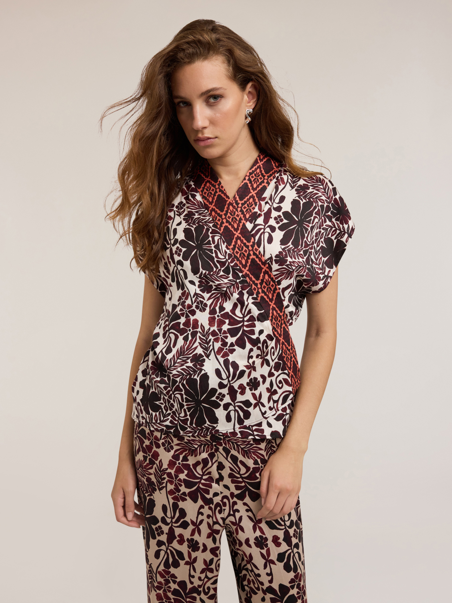 Blouse kimono à motif bohème, MOTIVI