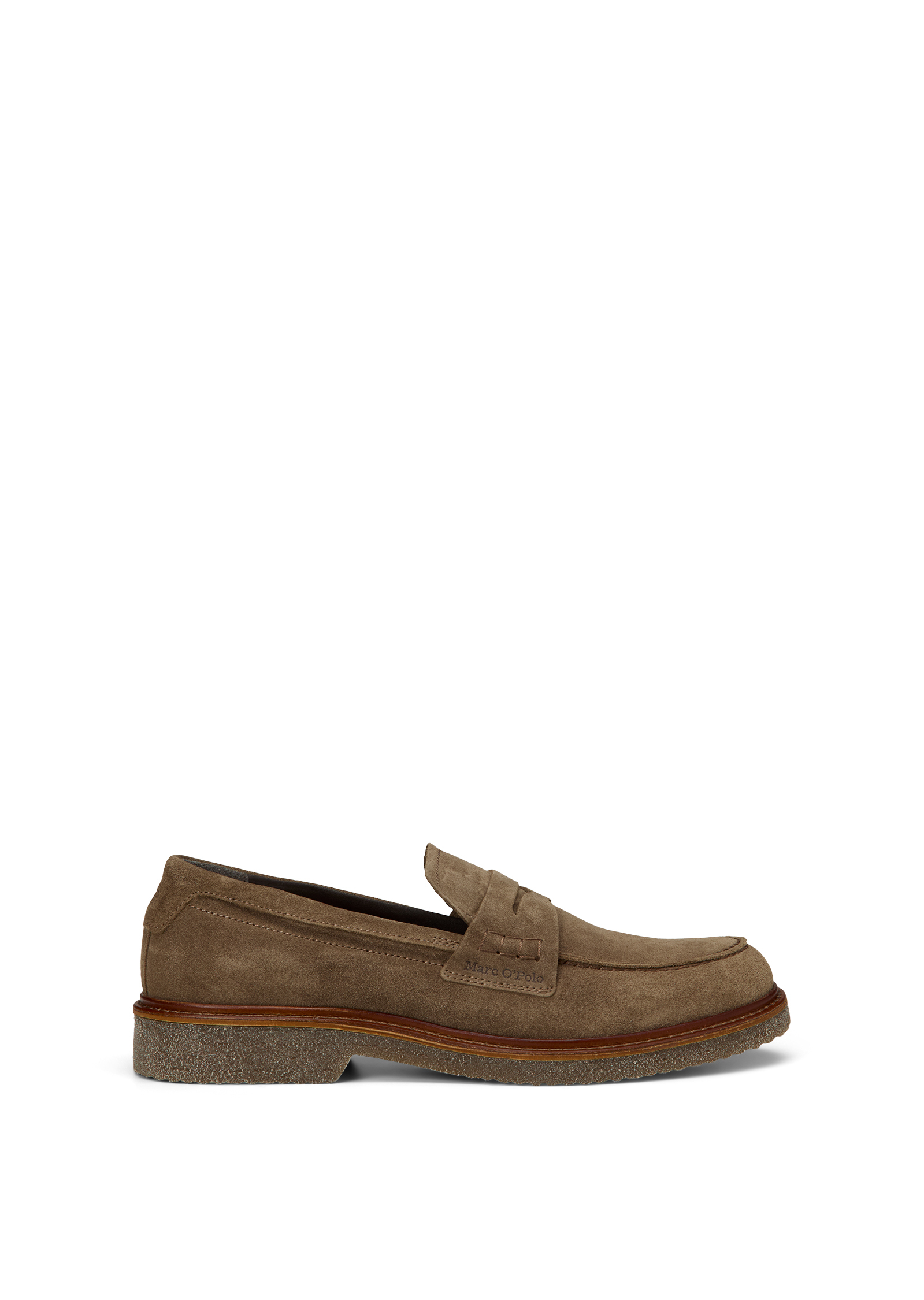 Mocassins Penny Loafer modèle Linus en cuir velours ciré, MARC O'POLO