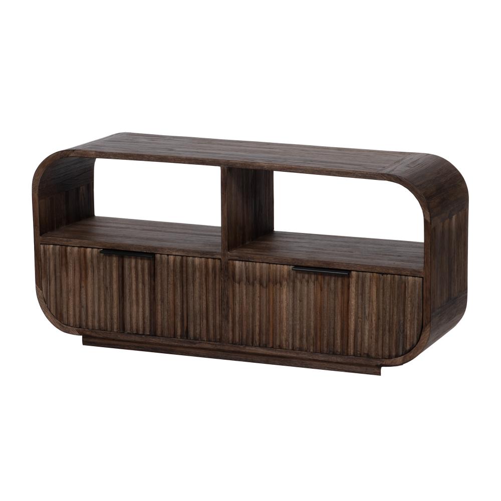 Meuble TV 2 tiroirs Aronia 105 cm en bois, AMADEUS