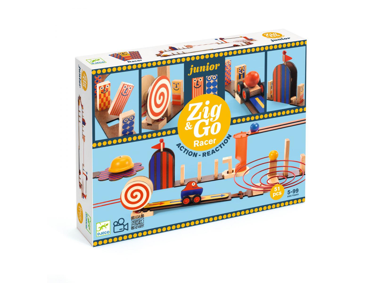 Zig & Go Junior - Racer - 51 pcs, DJECO