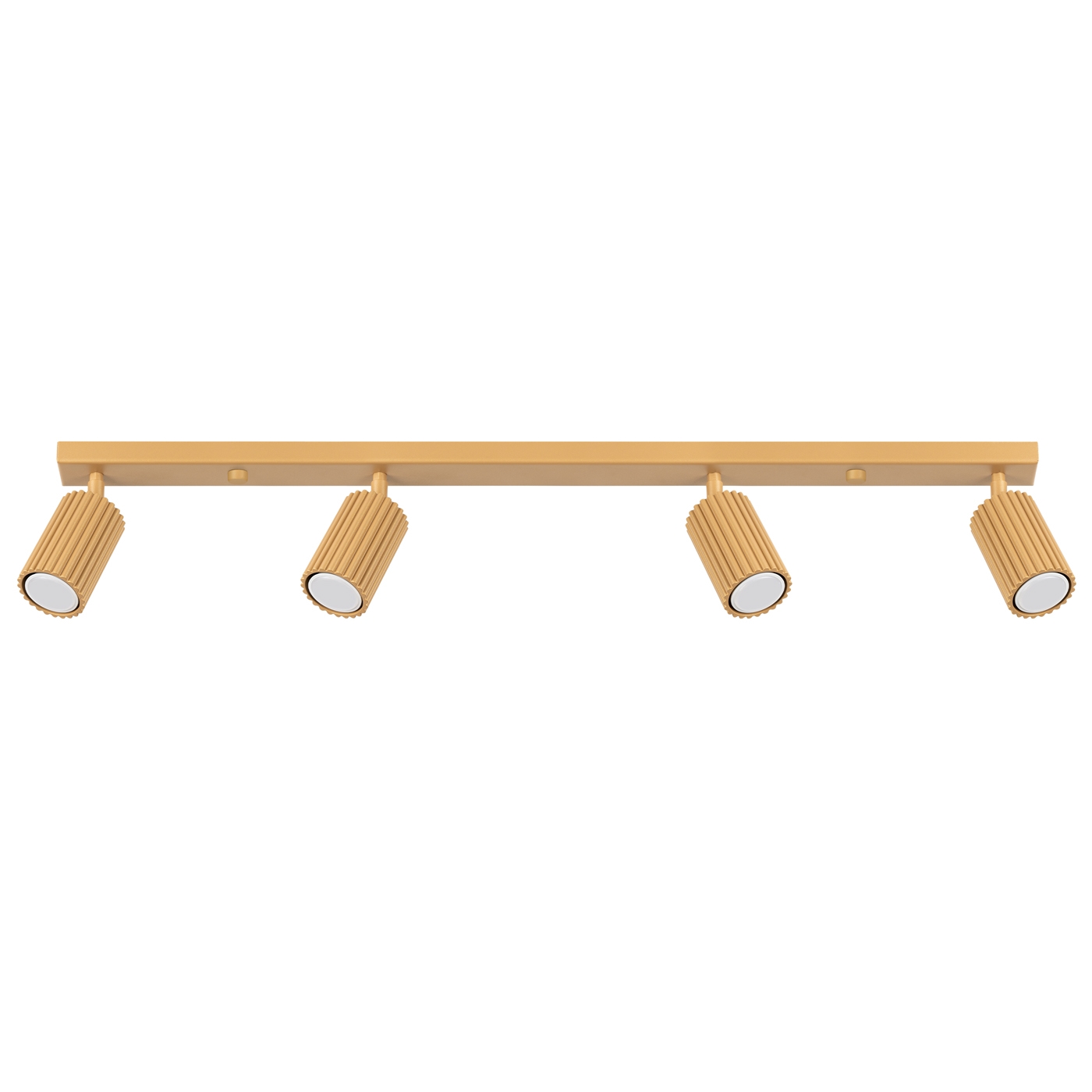 Plafonnier Aluminium Doré GU10 4 Karbon Line, EDEN