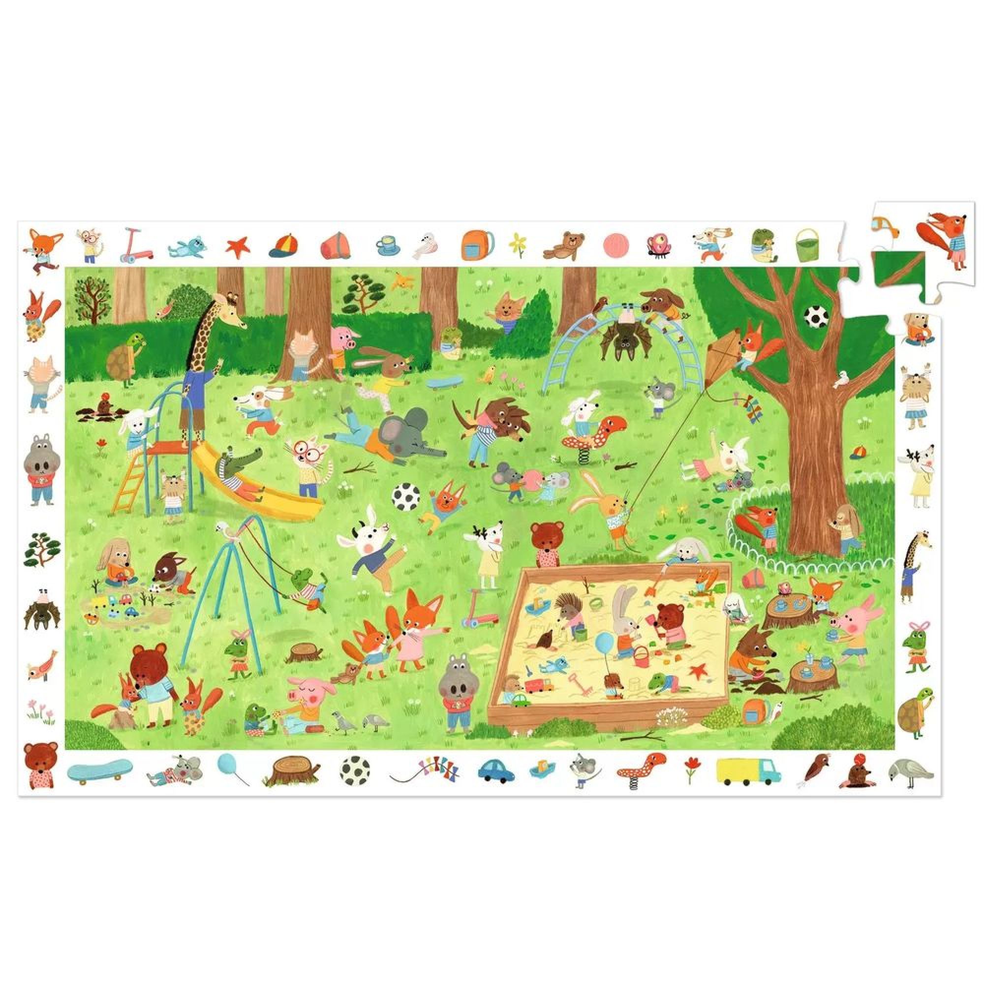 Puzzle Le square des petits amis - 35 pcs - FSC MIX, DJECO