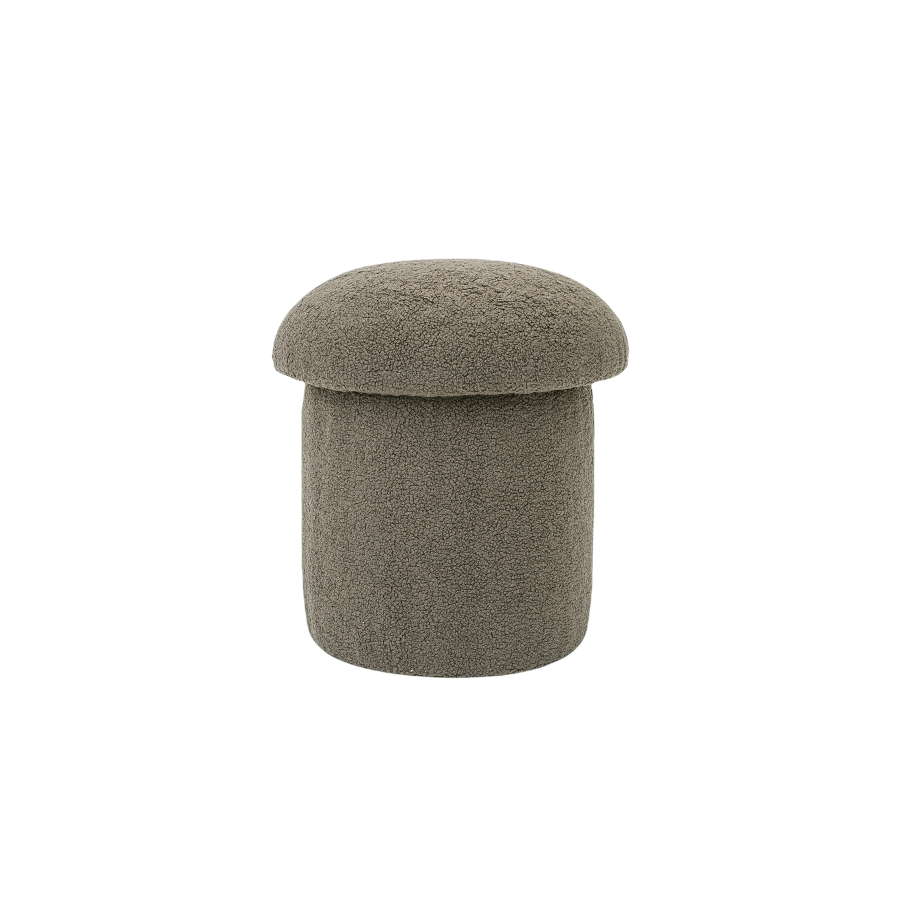 Pouf tapissé avec tissus bouclé en forme de champignon YAELLE, REALLY NICE THINGS