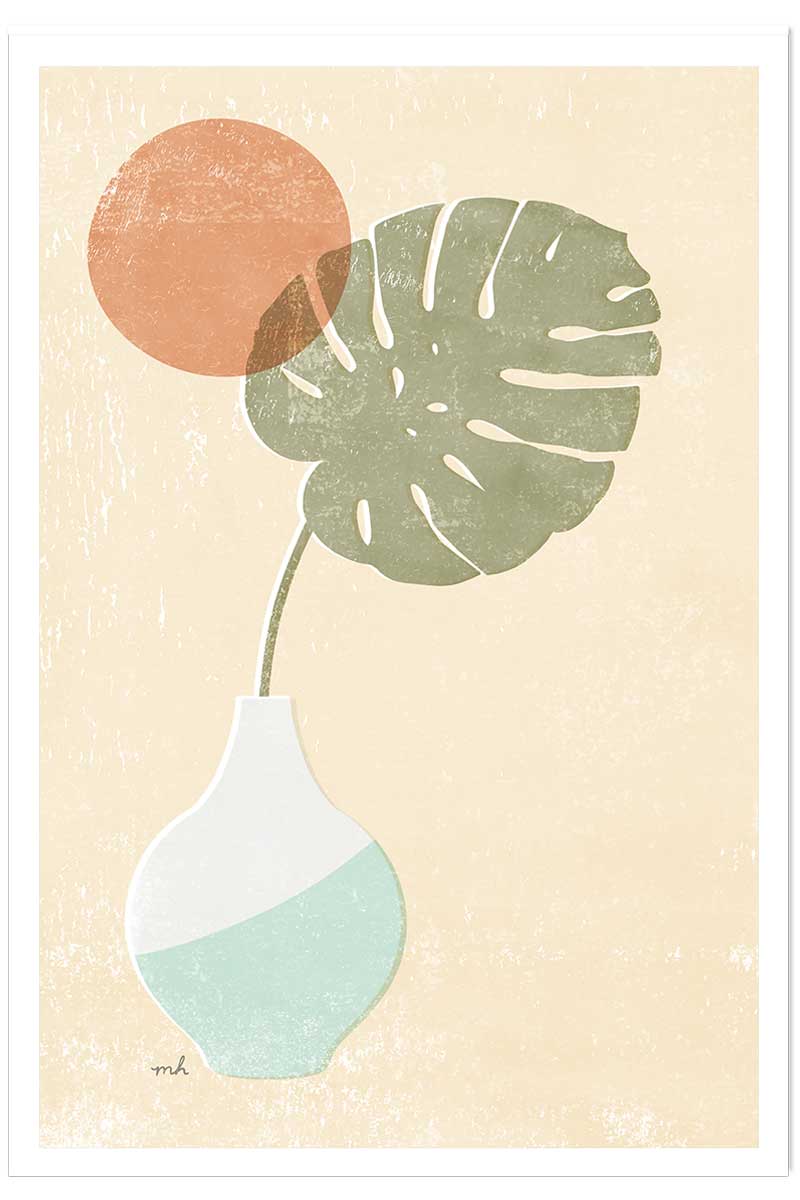 Affiche Monstera blush, HEXOA