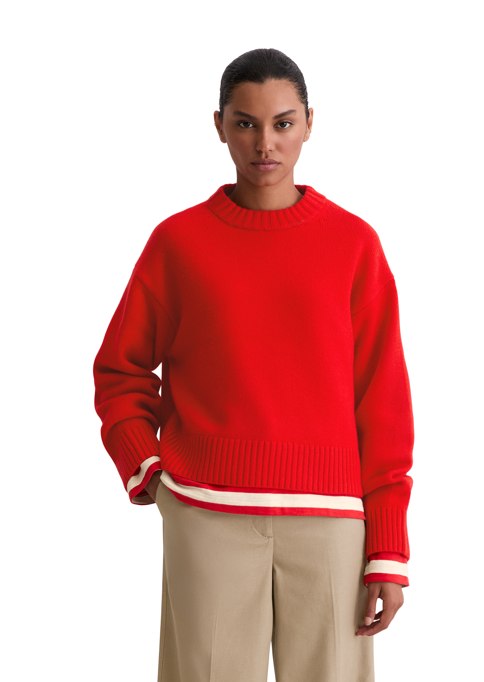 Pull en cachemire regular avec un confort de port exclusif, MARC O'POLO